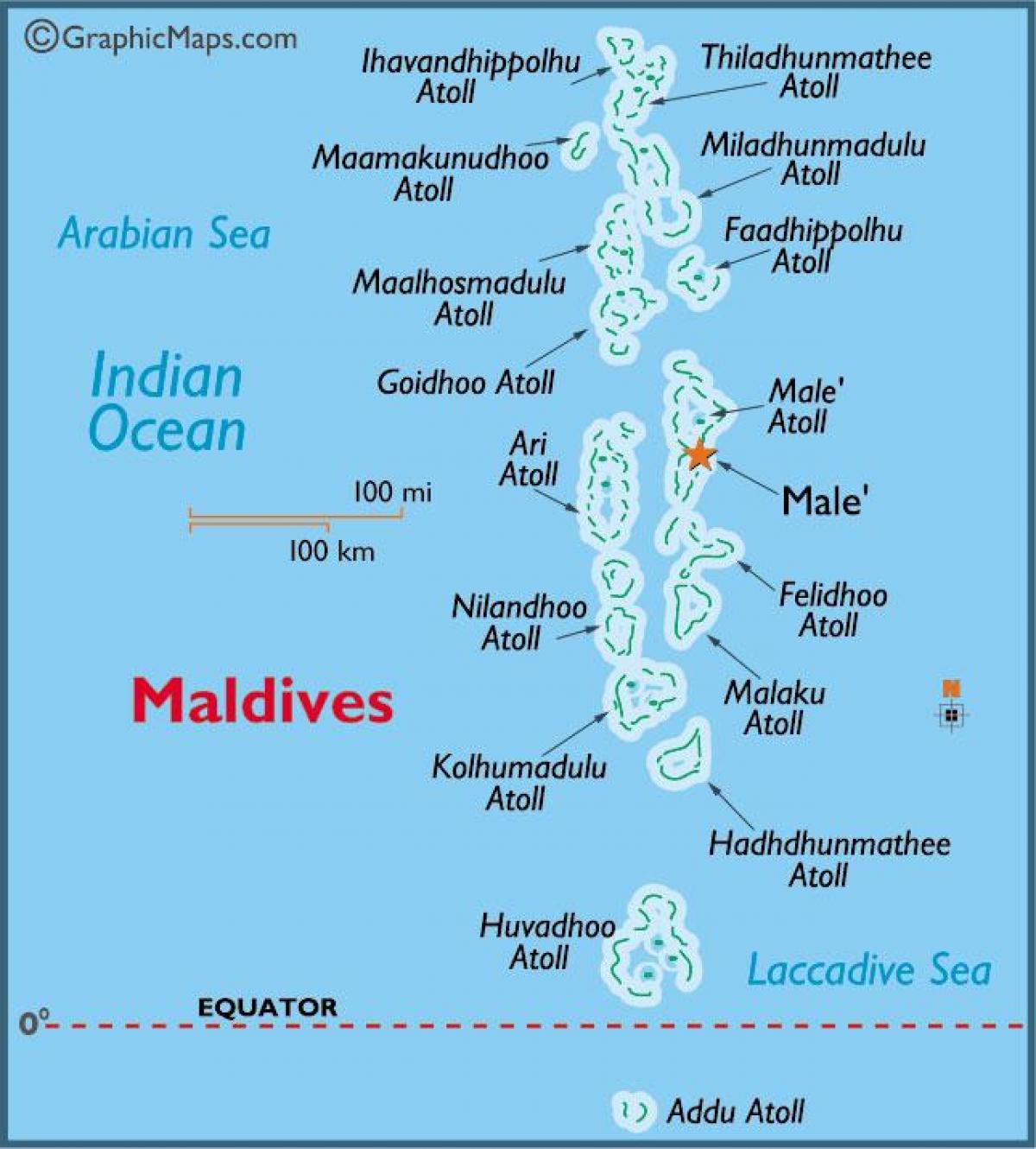 baa atoll মালদ্বীপ মানচিত্র