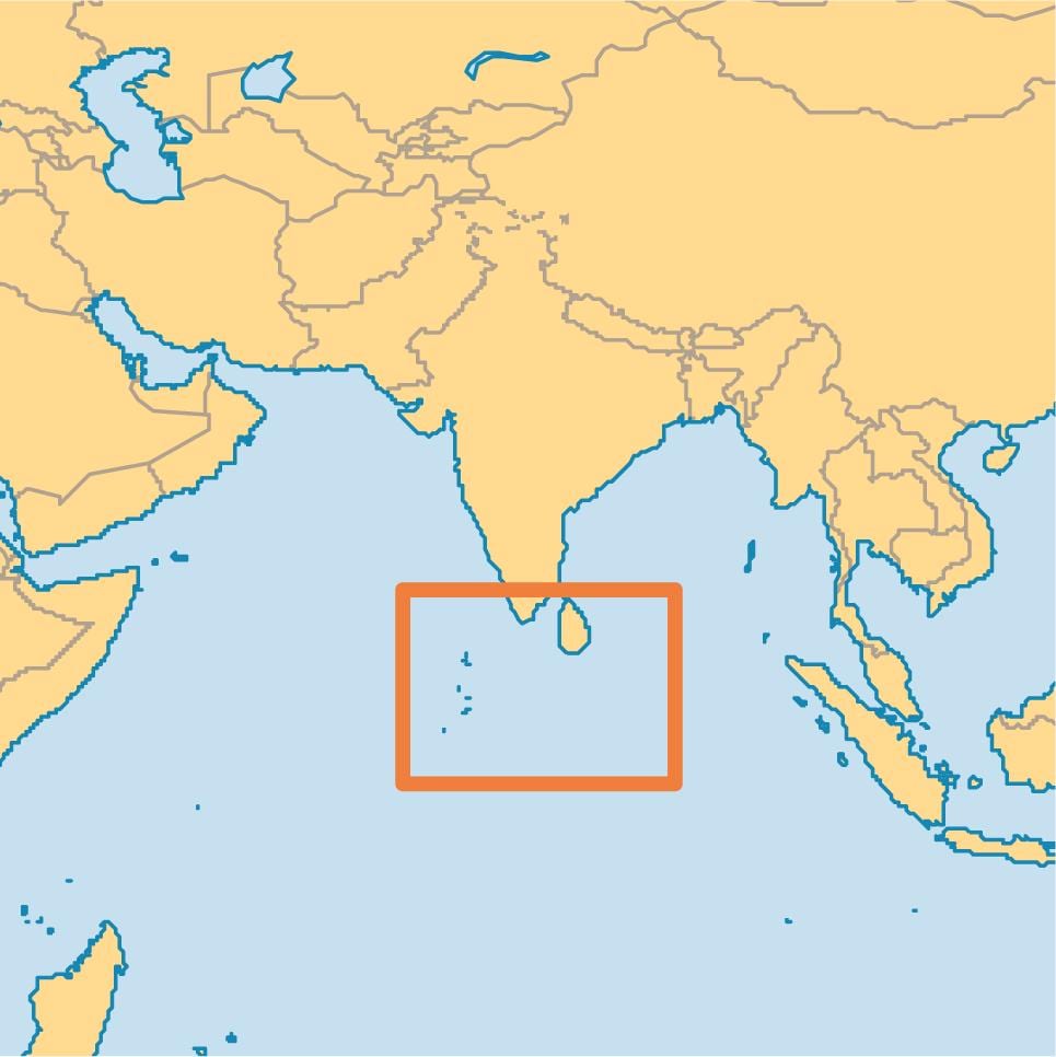 মালদ্বীপ দ্বীপ অবস্থান বিশ্ব মানচিত্র