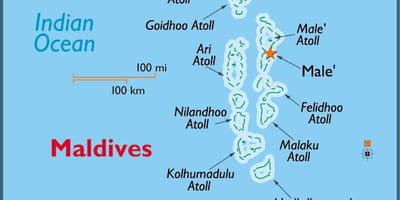 Baa atoll মালদ্বীপ মানচিত্র