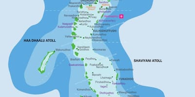 মালদ্বীপ রিসর্ট অবস্থান মানচিত্র
